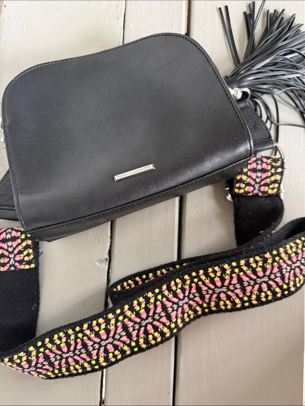 Cute Rebecca Minkoff black cross body bag